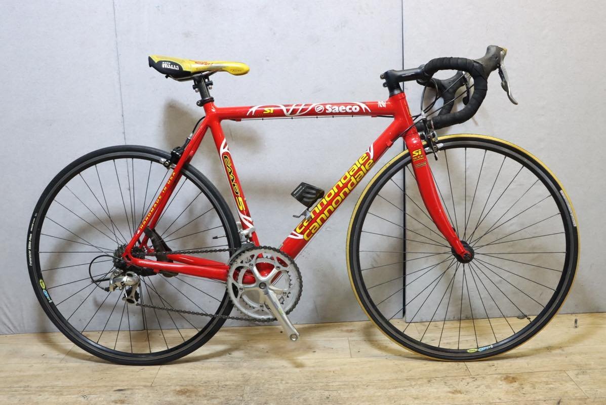 ちか □CANNONDALE キャノンデール CAAD5 Saeco ビンテージーロード