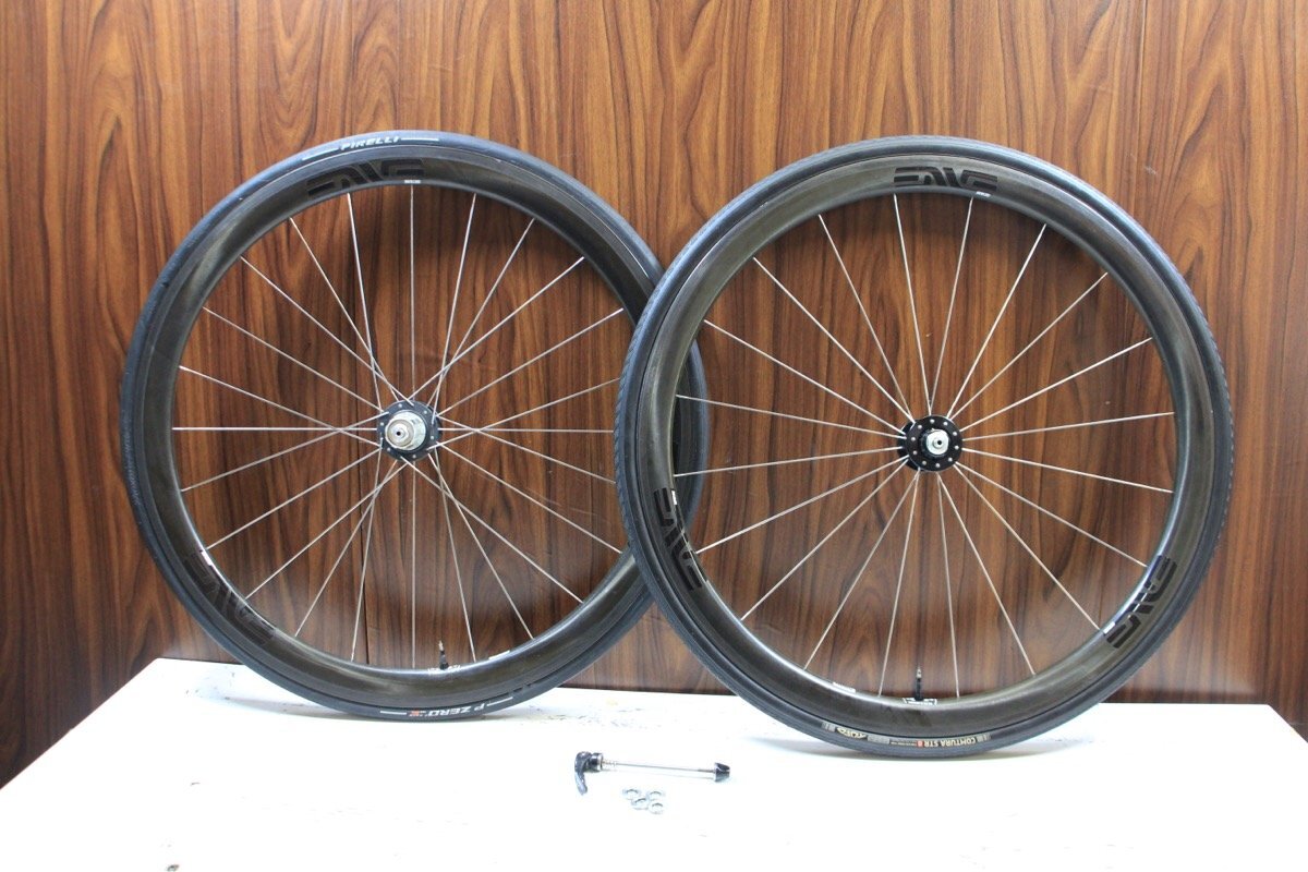 ○ENVE エンヴィ SES 3.4 GEN2 リム GOKISO ゴキソ クライマーハブ シマノ 11/12s対応 クリンチャー カーボンホイールセット 難あり