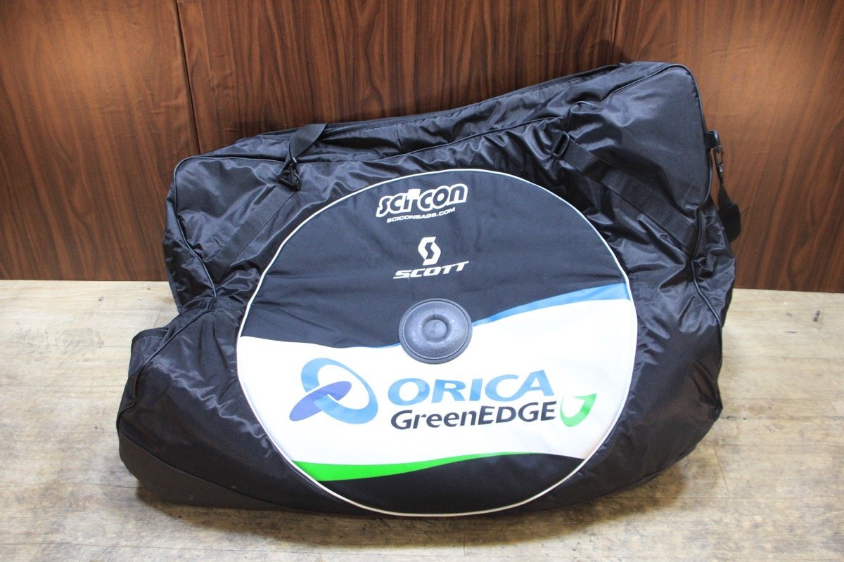SCOTT ORICA GreenEdgeカラー! ◇SCICON シーコン AEROCOMFORT 2.0 TSA Team Replica ロード用 飛行機対応 輪行バッグ バイクケース