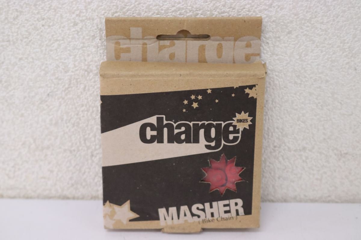 ☆charge BIKES チャージバイクス MASHER サイズ：1/2×1/8 レッド ハーフリンクチェーン 未使用品
