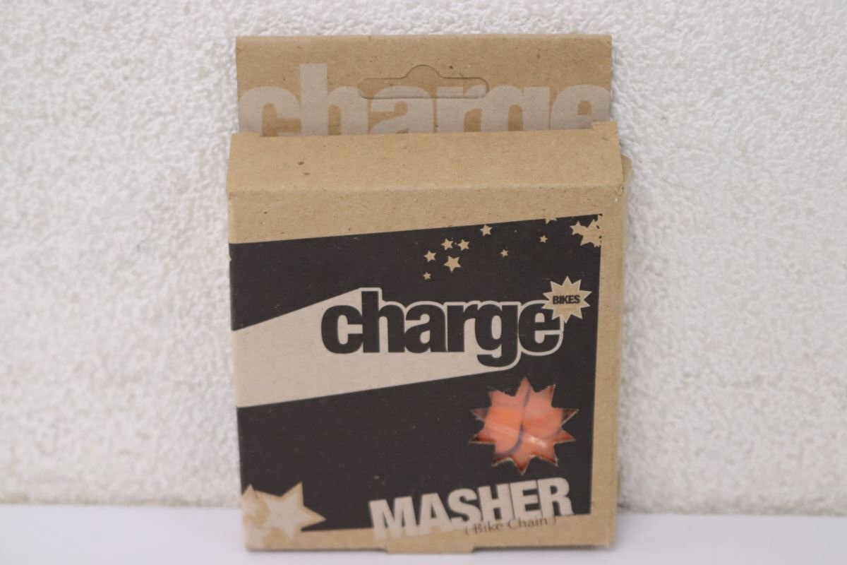 ☆charge BIKES チャージバイクス MASHER サイズ：1/2×1/8 オレンジ ハーフリンクチェーン 未使用品