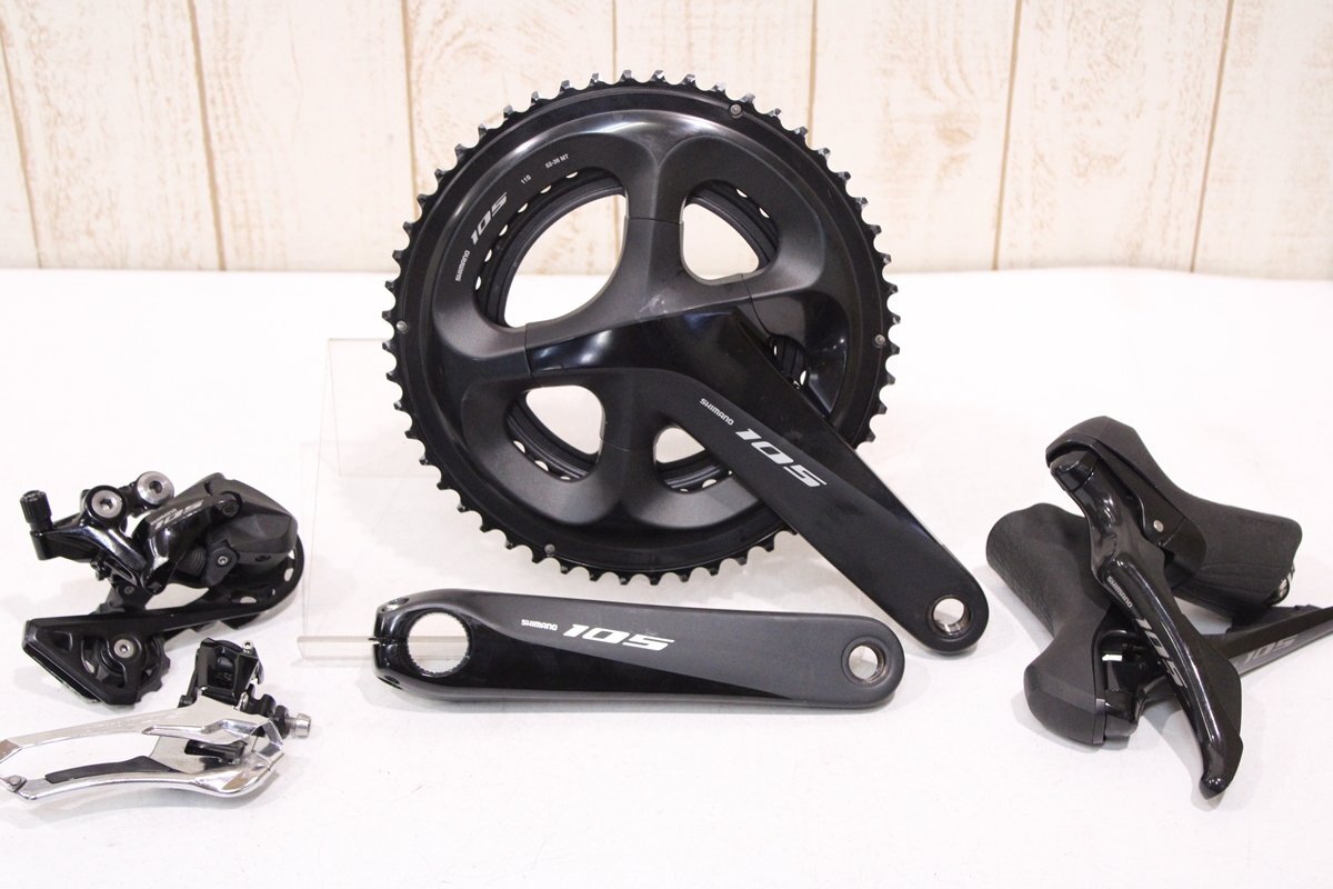 ★SHIMANO シマノ R7000シリーズ 105 2x11s 機(jī)械式変速/ブレーキ 4點(diǎn)グループセット 170mm 52/36 T 美品