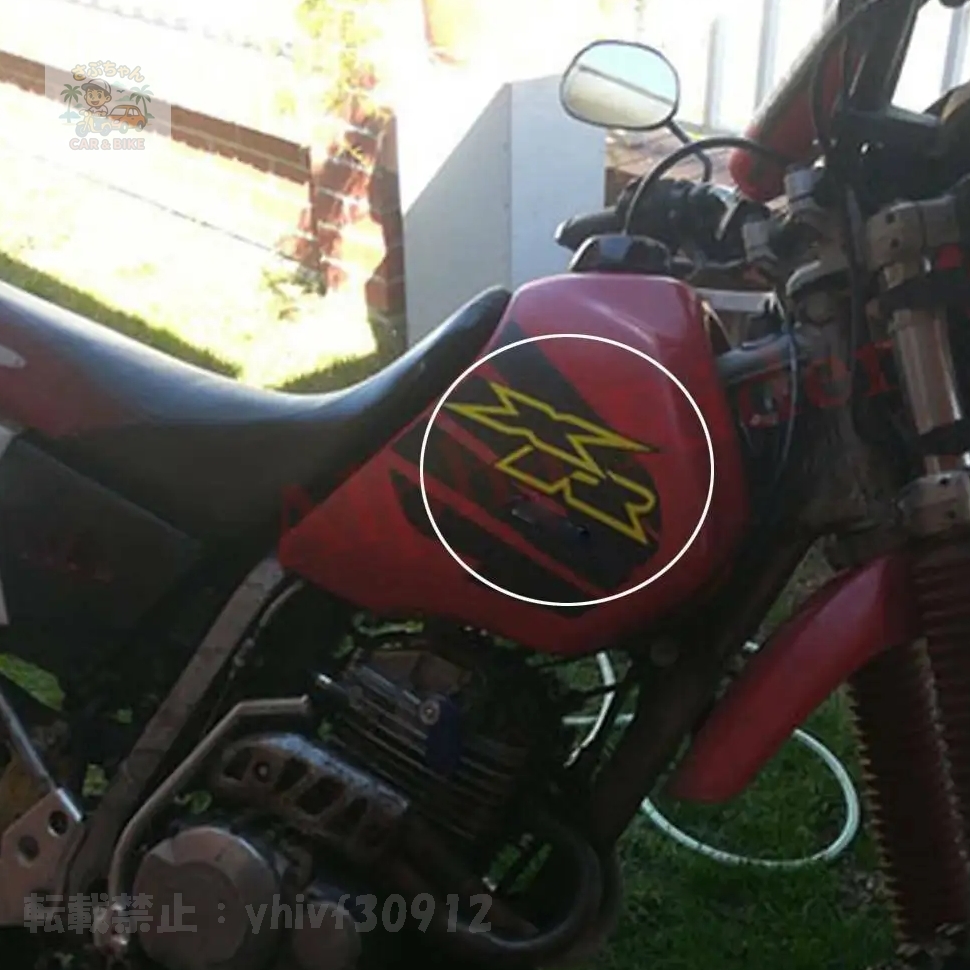 ホンダ XR100 XR250R XR350R XR400R XR500 XR500R XR600R タンク パッドステッカーオイルガス オートバイ タンク パッドタンク パ BHO057の画像3