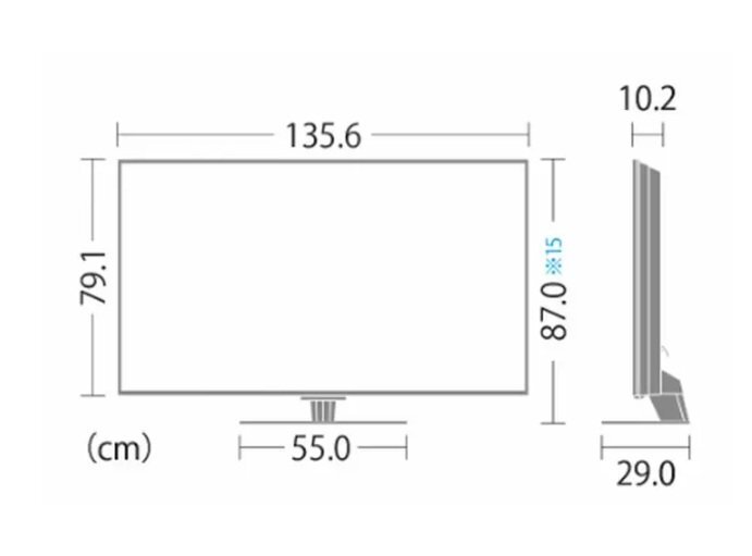 k042414k5 展示品 シャープ アクオス 60インチ 8Kパネル 液晶テレビ 8T-C60DW1
