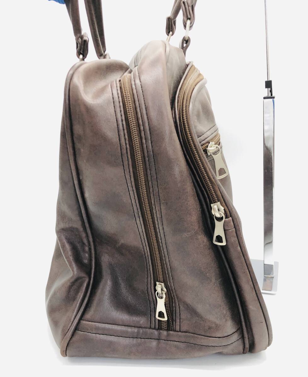 【保管品】SAMSONITE サムソナイト ボストンバッグ トラベルバッグ 旅行バッグ ハンドバッグ レザー ブラウン系 / io-5434-sw