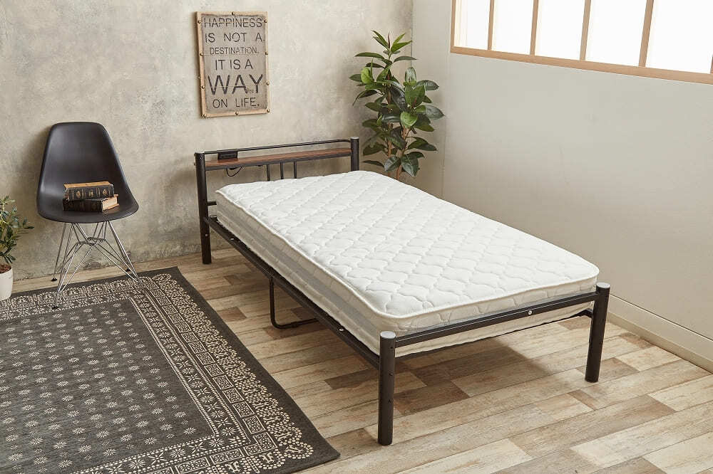 セミダブル】【超高密度ハイグレードポケットコイル】 天然木