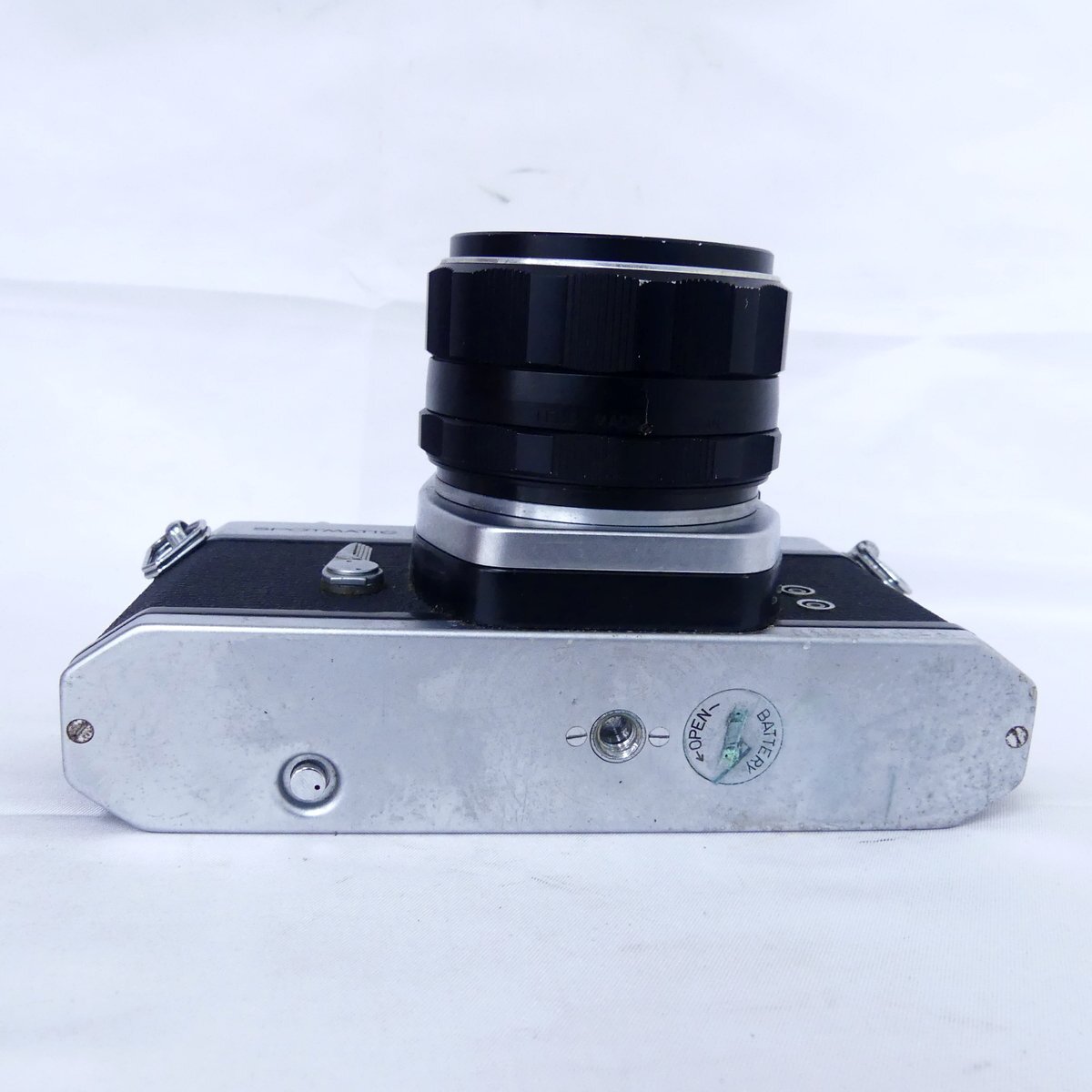 ペンタックス SPOTMATIC シルバーボディ + Super-Multi-Coated TAKUMAR f1.8 55mm フィルムカメラ 空シャッターOK USED /2505C