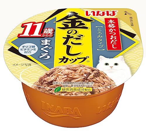 いなば キャットフード 金のだし カップ 11歳からの バラエティ 70グラム (x 12)_画像4