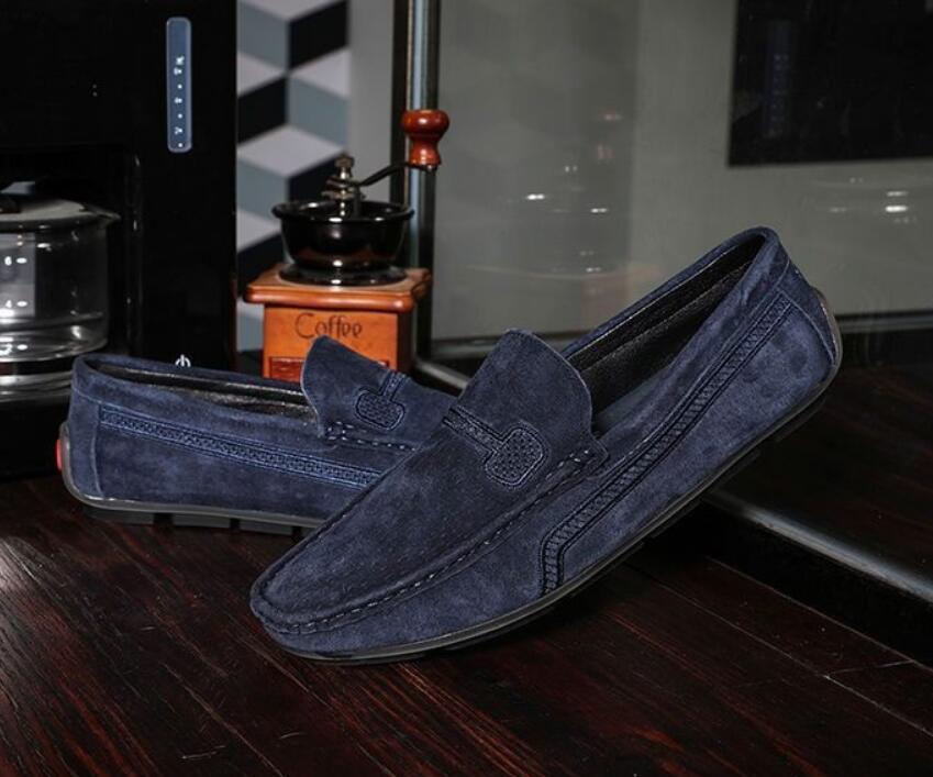 人気品デッキシューズ メンズスエードドライビングシューズ スリッポンローファーモカシン PUレザーシューズ 紳士靴シューズ24cm~28.5cm