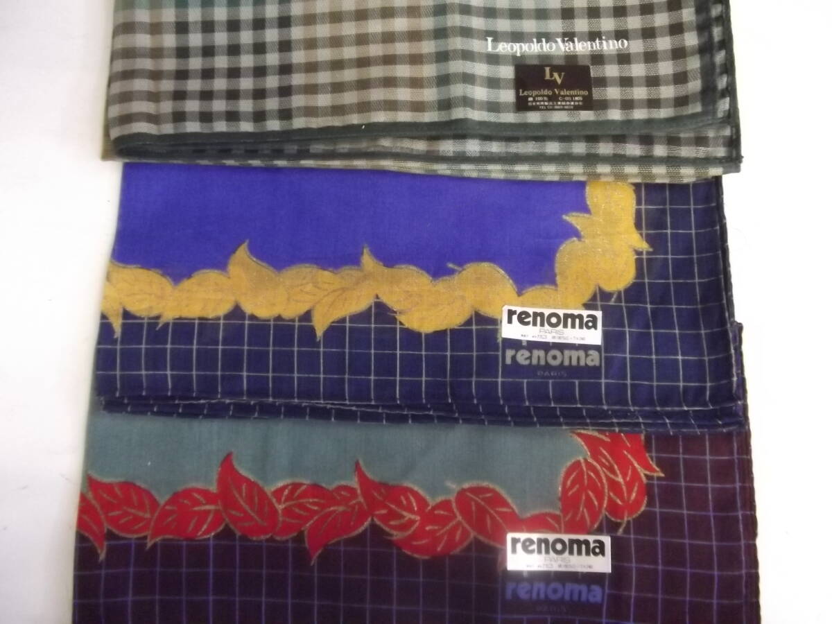 5348△ 未使用 ハンカチ まとめて メンズ ラルフローレン ungaro レノマ バーバリー 他