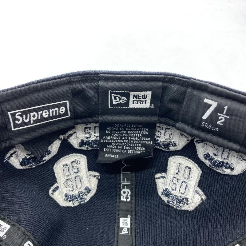 【中古】SUPREME 24FW Jerseys Box Logo Cap ジャージースボックスロゴキャップ ネイビー[240019485046]