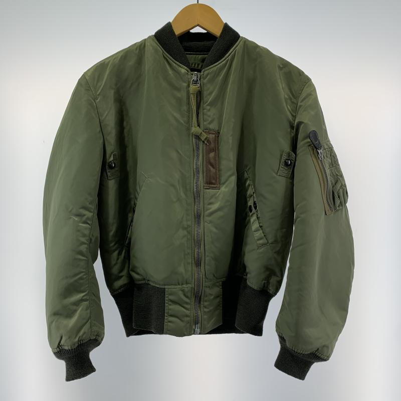 【中古】Buzz Rickson's MA-1 フライトジャケット サイズS カーキ BR10981 △プリント剝がれあり[240019478151]