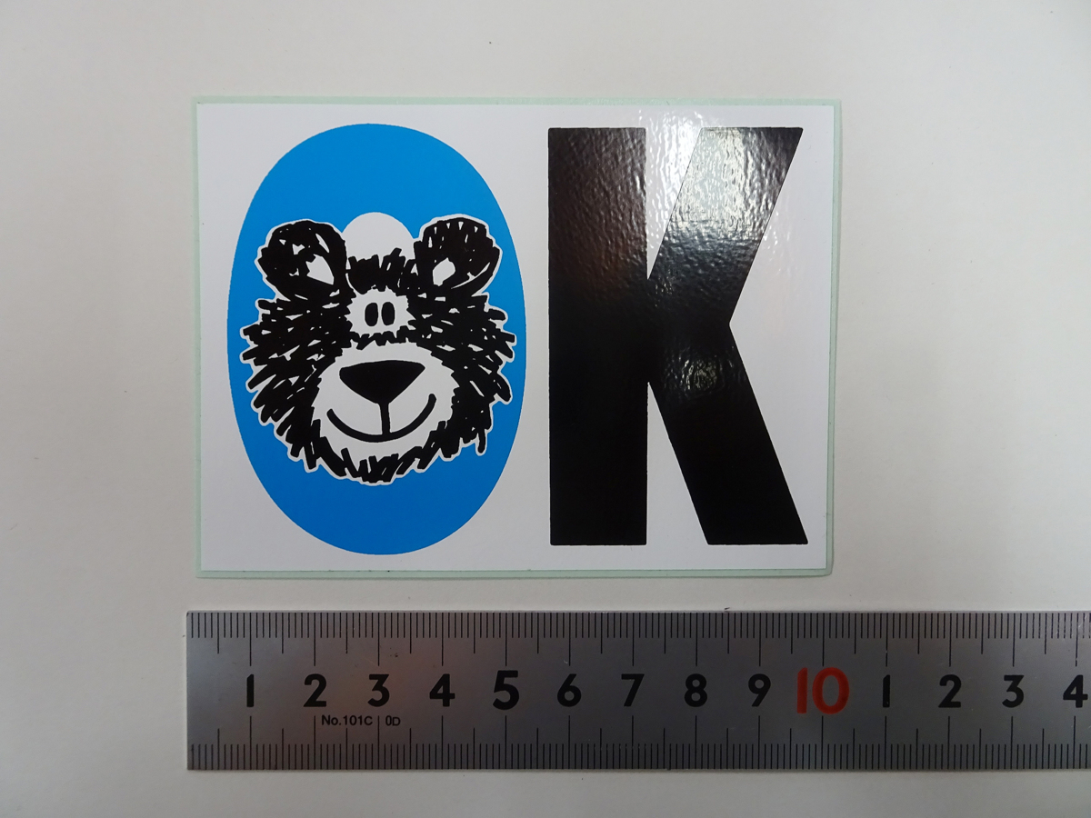 現(xiàn)品限り 希少 ファクトリーベアー/FACTORY BEAR ステッカー 大9.9cm×7.2cm 當(dāng)時(shí)物 定形外110円