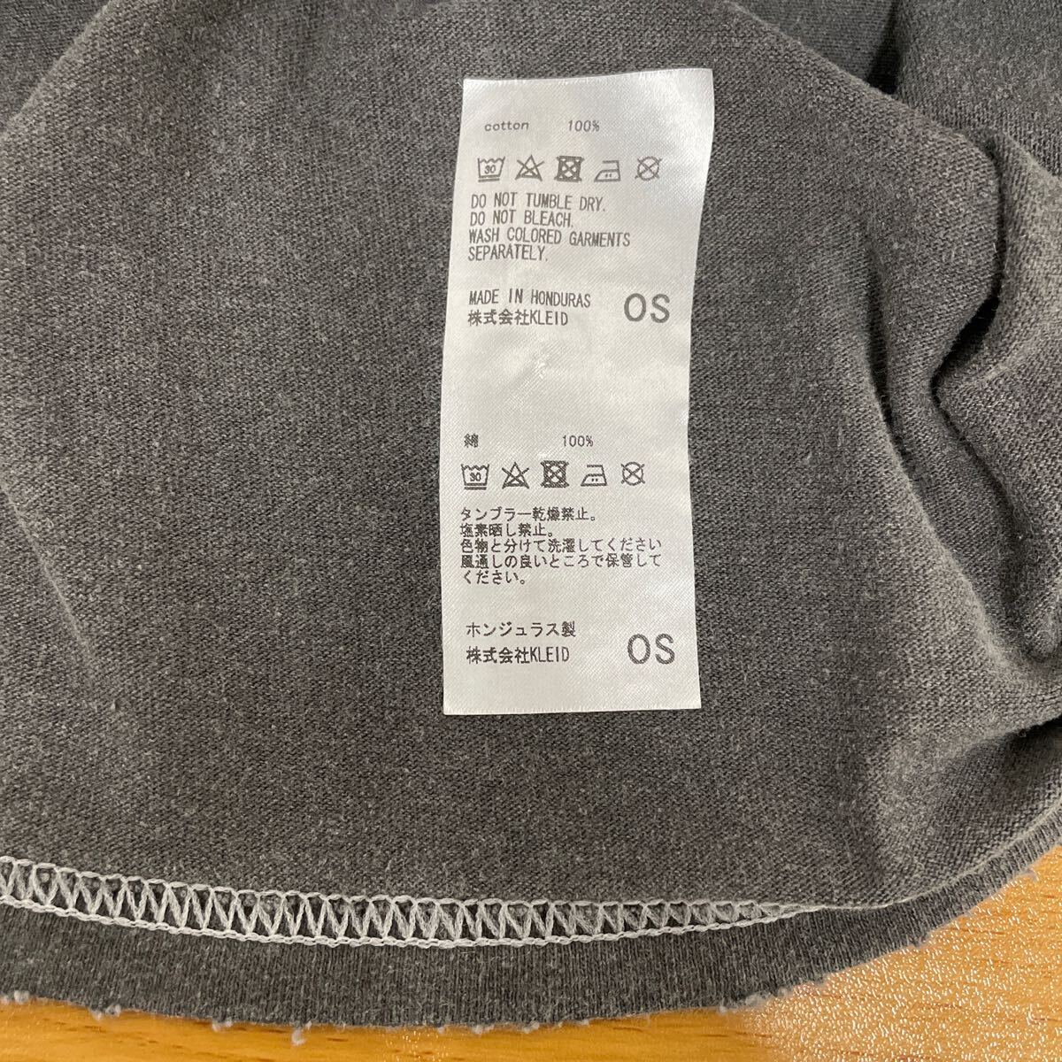 [ANCELLM ] Anne cell m* футболка с длинным рукавом EMBROIDERY DYED LS T-SHIRT повреждение обработка б/у одежда long T хлопок 05