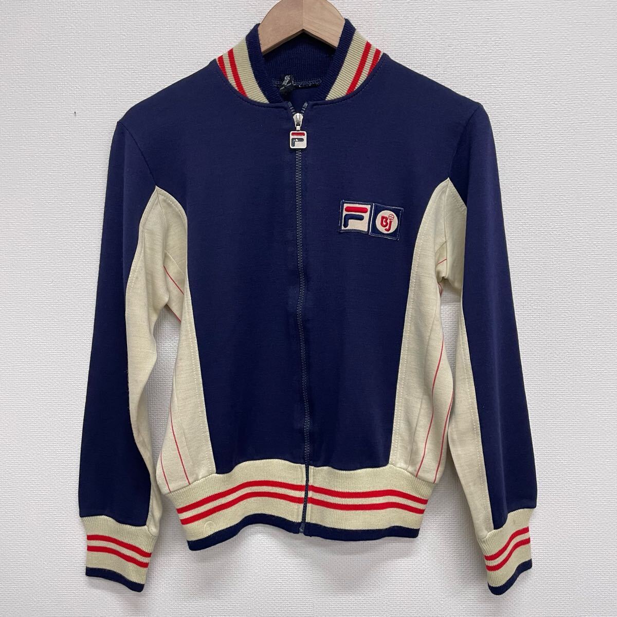 ビンテージ★【FILA】フィラ★BORG トラックジャケット サイズ38 ジャージ MADE IN ITALY ジップアップ レトロ 古著 ヴィンテージ 05