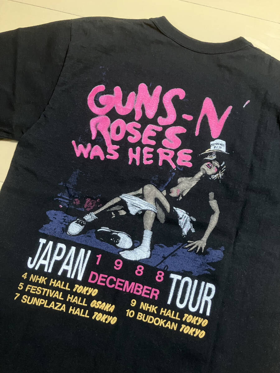 GUNS N' ROSES ガンズ?アンド?ローゼズ 1988 來日公演 Tシャツ