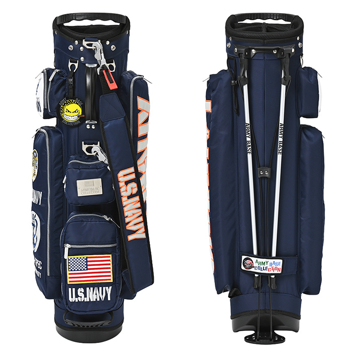 アーミーベースコレクション スタンドバッグ ネイビー ABC-046SB ARMY BASE キャディバッグ NAVY_画像4