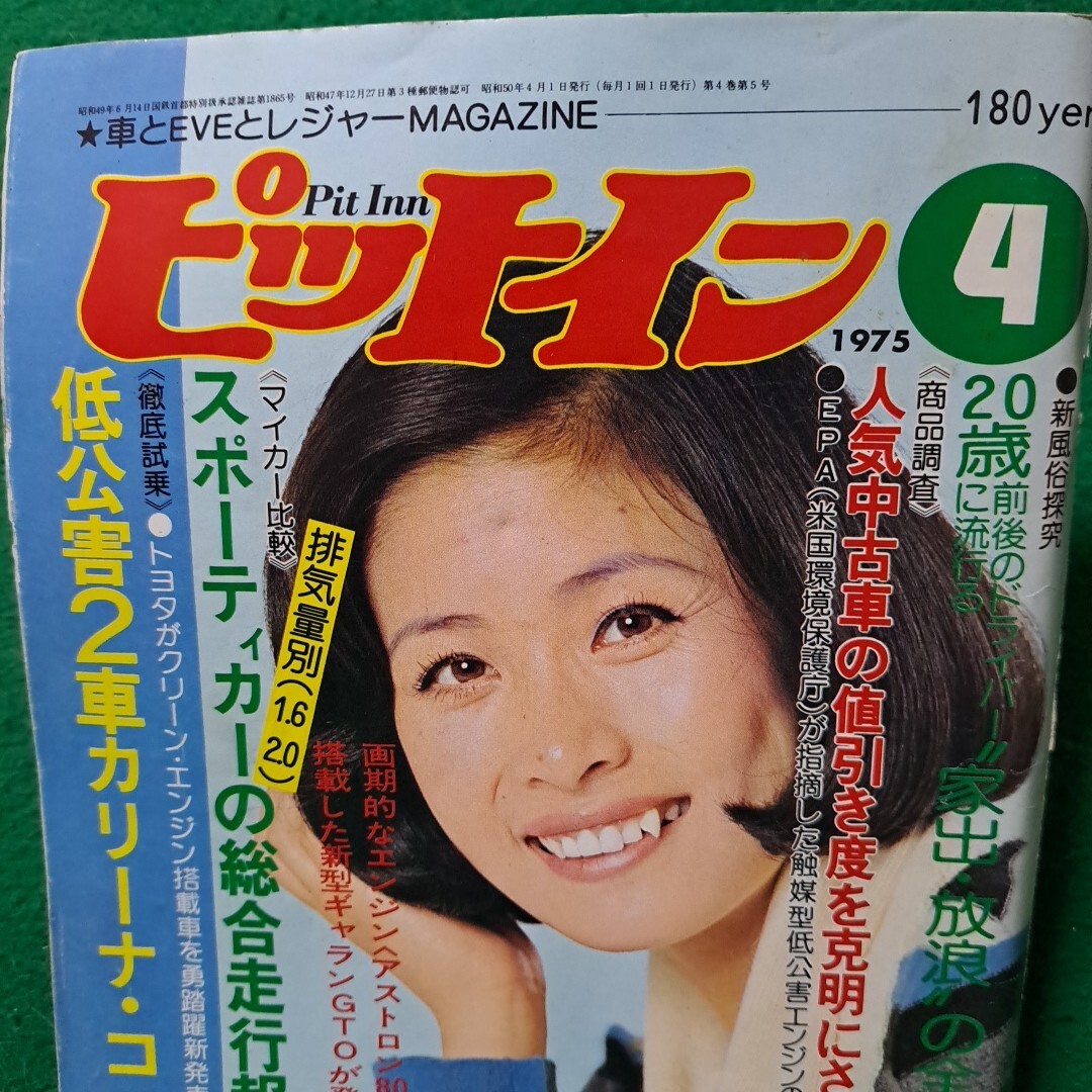 ピットイン 昭和50年 1975年 小柳ルミ子 旧車 車雑誌 送料230円_画像2