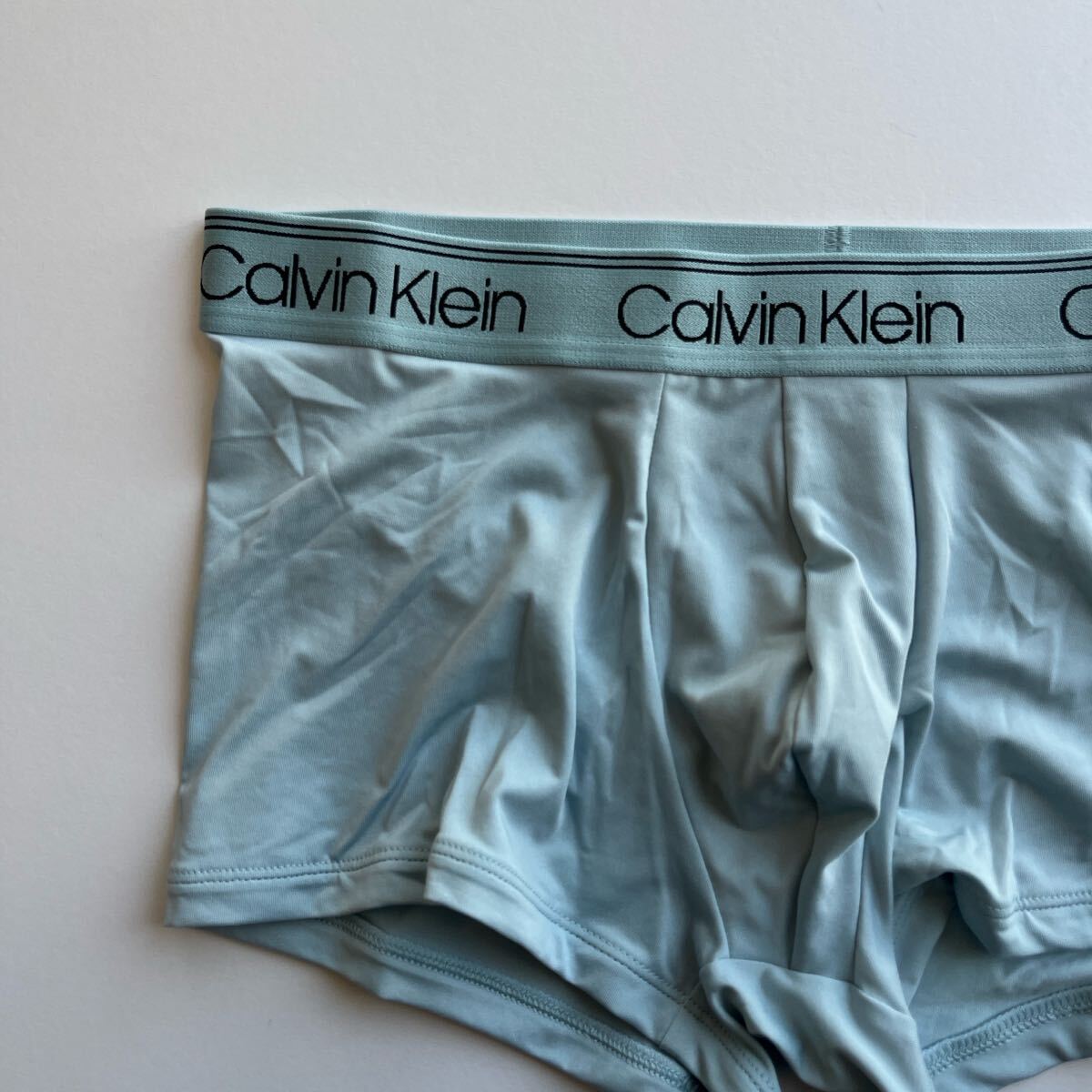 Calvin klein カルバンクライン ローライズボクサー　M(S) ライトブルーグリーン　ナイロンストレッチ　ボクサーパンツ　メンズインナー