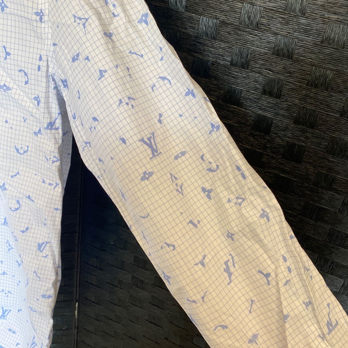 LOUIS VUITTON ルイ?ヴィトン ロゴ　 長(zhǎng)袖シャツ　メンズ　Sサイズ　CA36929 