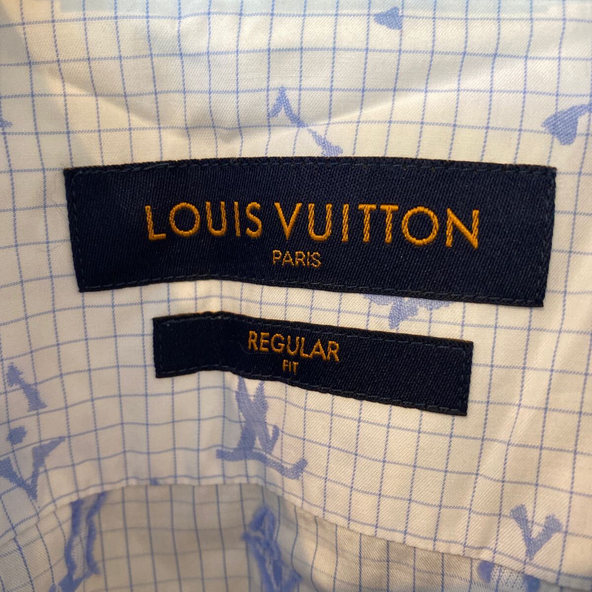 LOUIS VUITTON ルイ?ヴィトン ロゴ　 長(zhǎng)袖シャツ　メンズ　Sサイズ　CA36929 