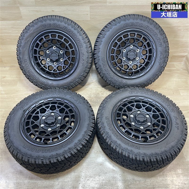 キャラバン 等 マッドヴァンス 6.5-16+45 6H139.7 2025年 ヨコハマ ジオランダー X-AT 215/65R16C 109/107Q 16インチ 4本セット 002R