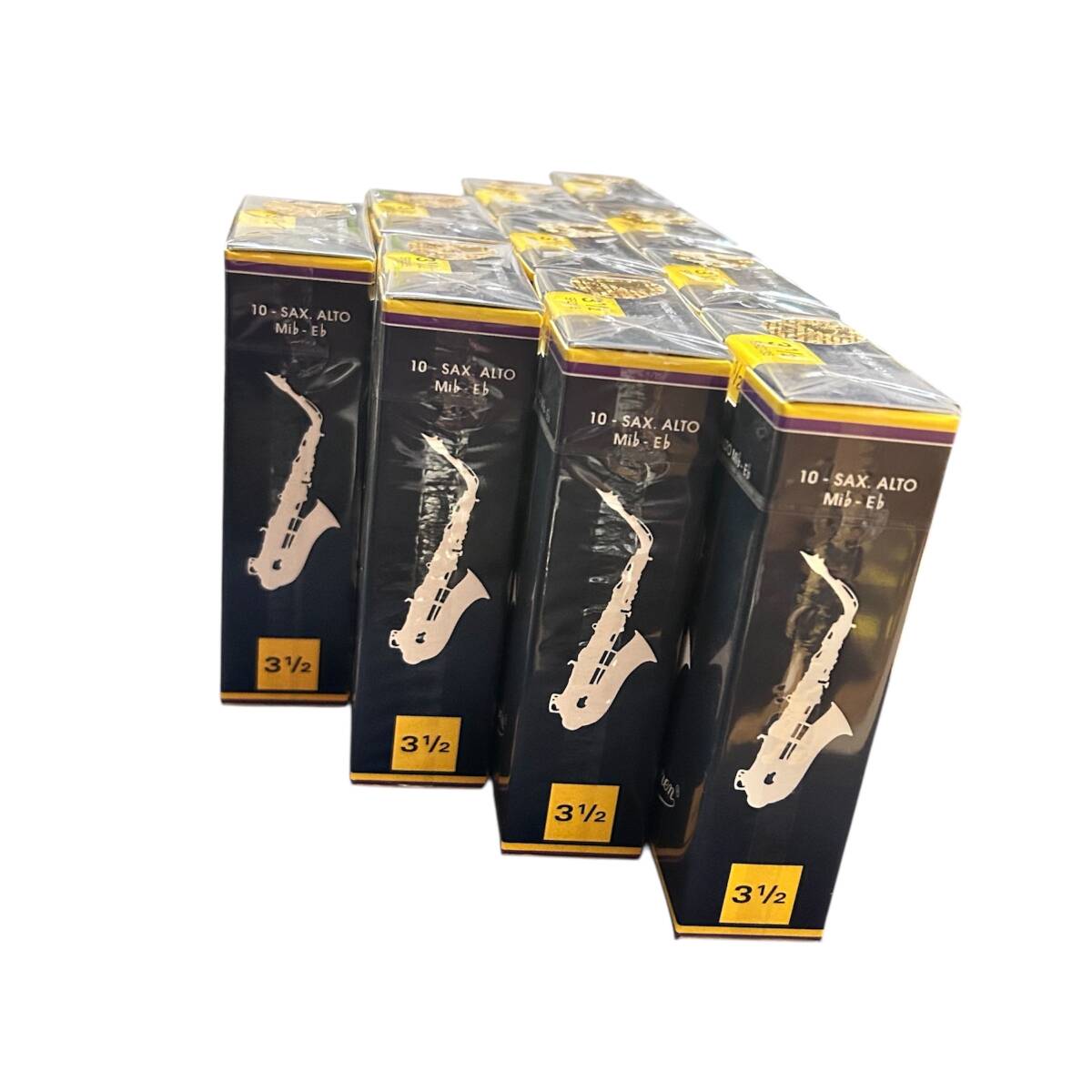 【新品・未開封】アルトサックスリード Vandoren バンドーレン トラディショナル 青箱 #3_1/2 ＜10個セット＞_画像4