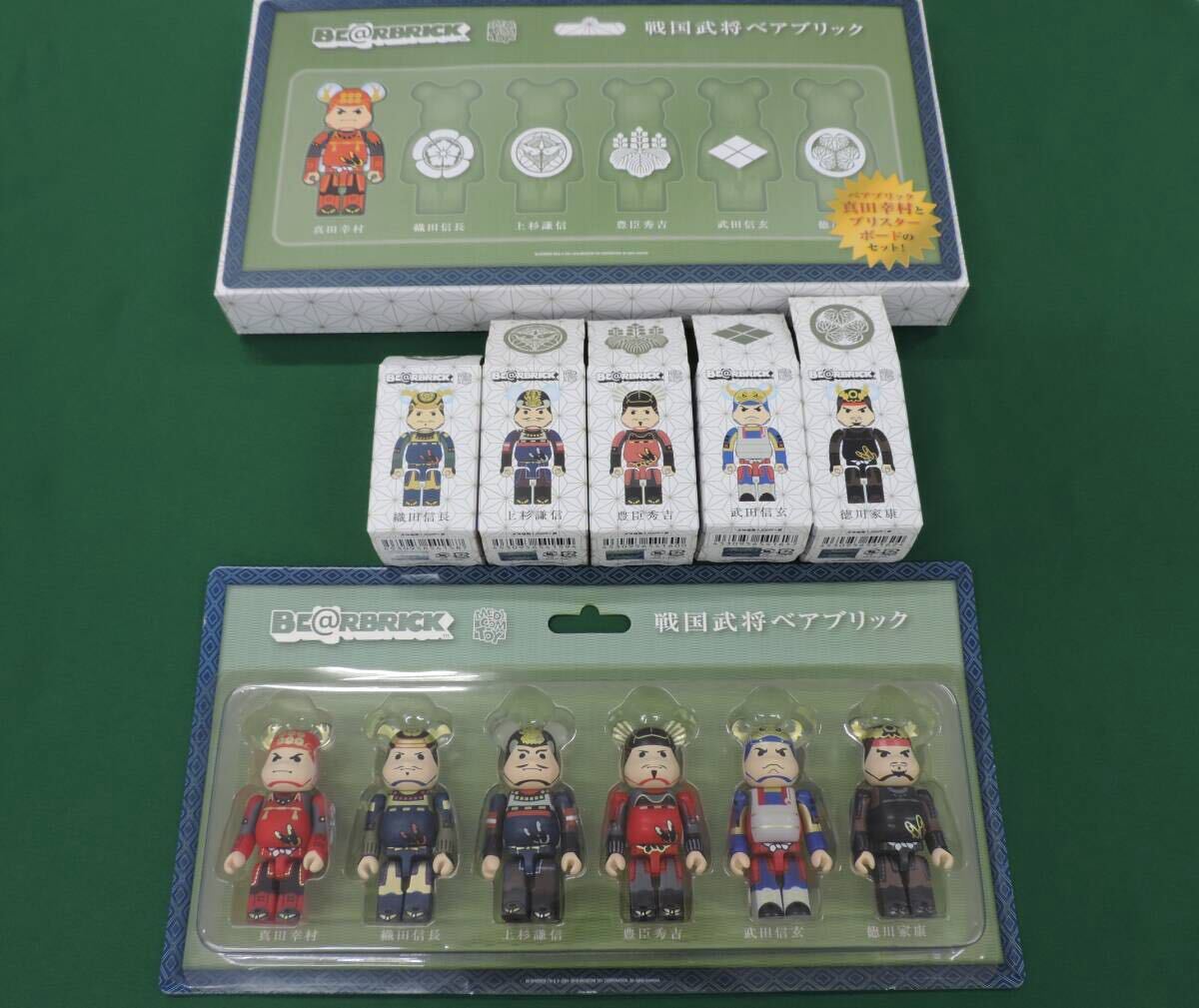 【売れ筋】 戦国武将 ベアブリック BE コンプリートセット 全6種セット キューブリック、ベアブリック