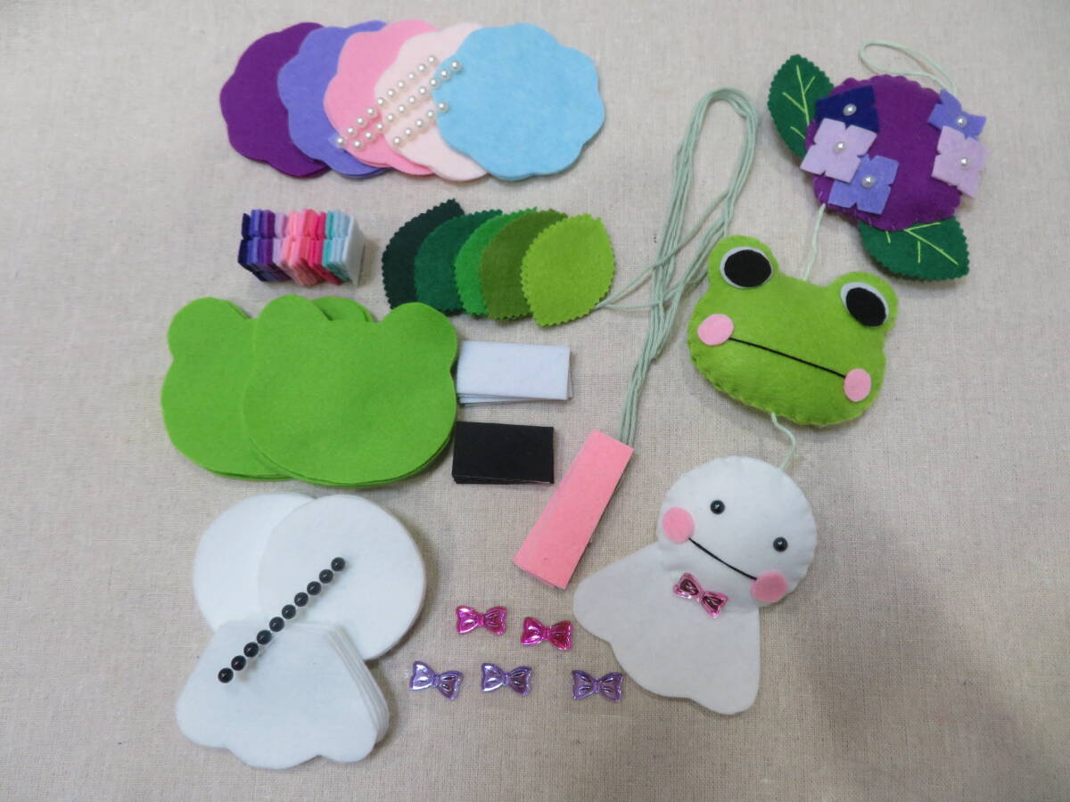 ★ハンドメイド用＊梅雨のつるし飾り作成キット＊5個(gè)分④★