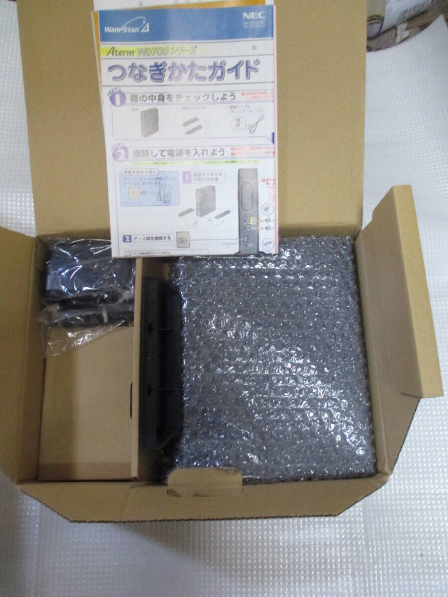  нераспечатанный ADSL модем NEC Aterm WD701CV 2015 год ( простой подтверждение рабочего состояния ) коробка * руководство пользователя есть 