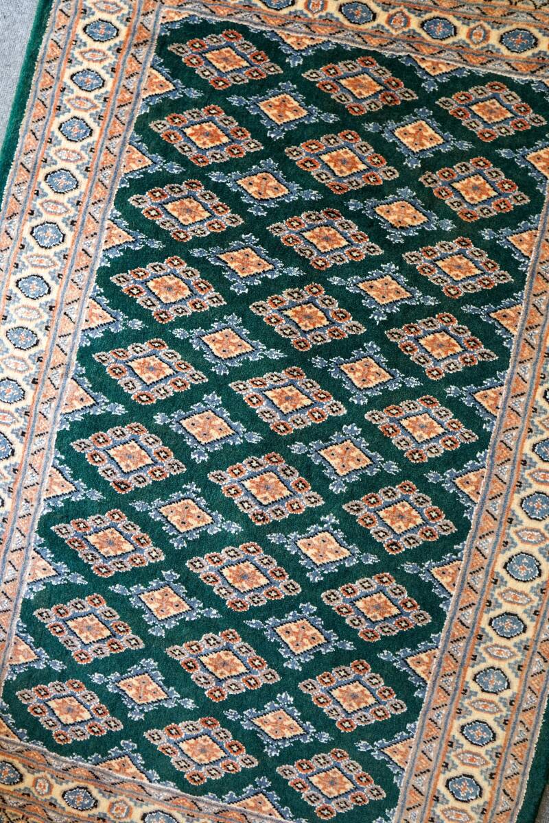 120×80cm パキスタン手織り絨毯