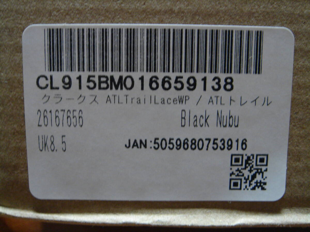  Clarks（クラークス） ATLTrailLaceWP / ATLトレイルレースウォータープルーフ （ブラックヌバック）ウォータープルーフ スニーカー_画像9