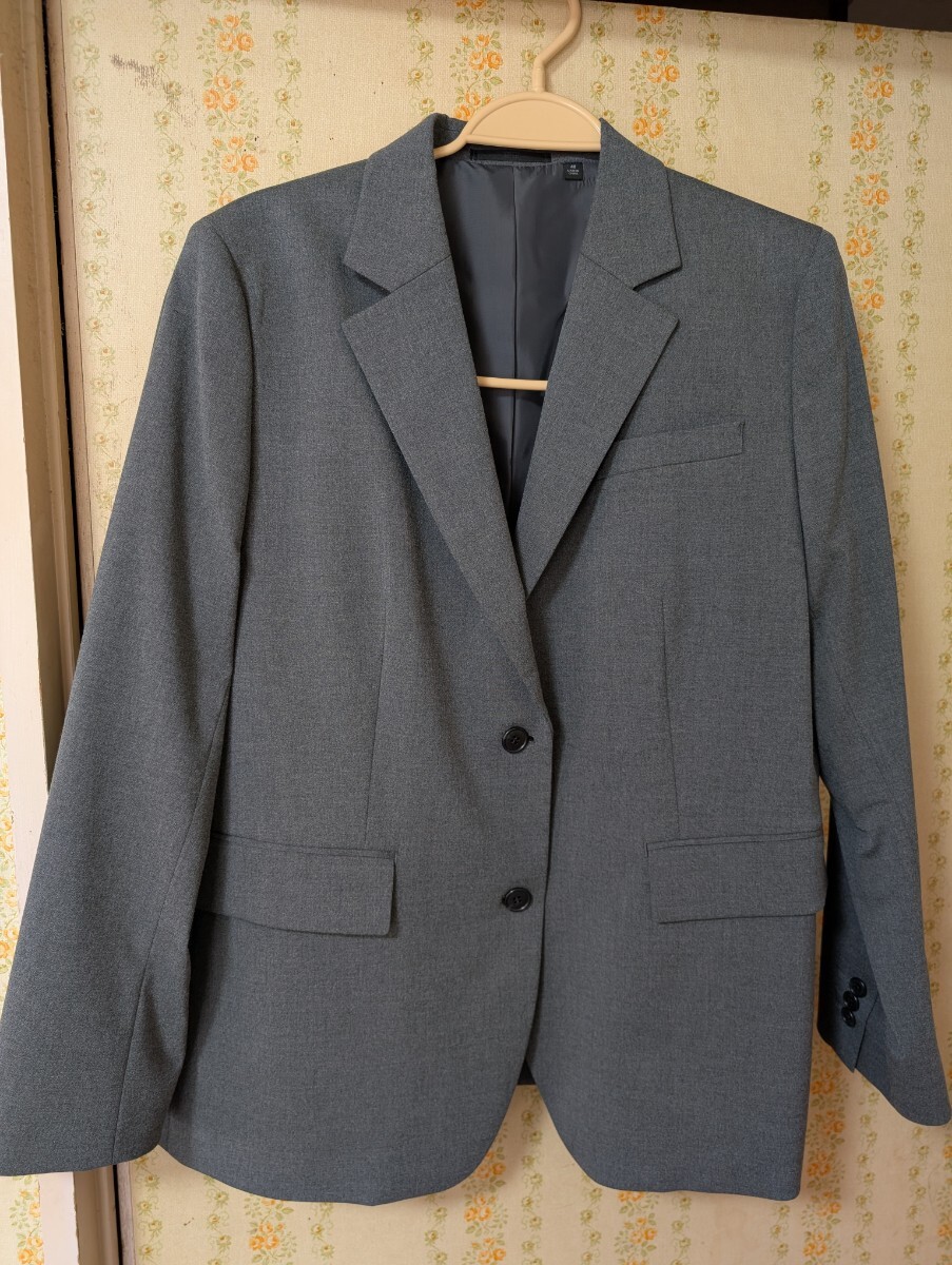 *UNIQLO Uniqlo большой размер костюм стрейч tailored jacket & стрейч узкая юбка 