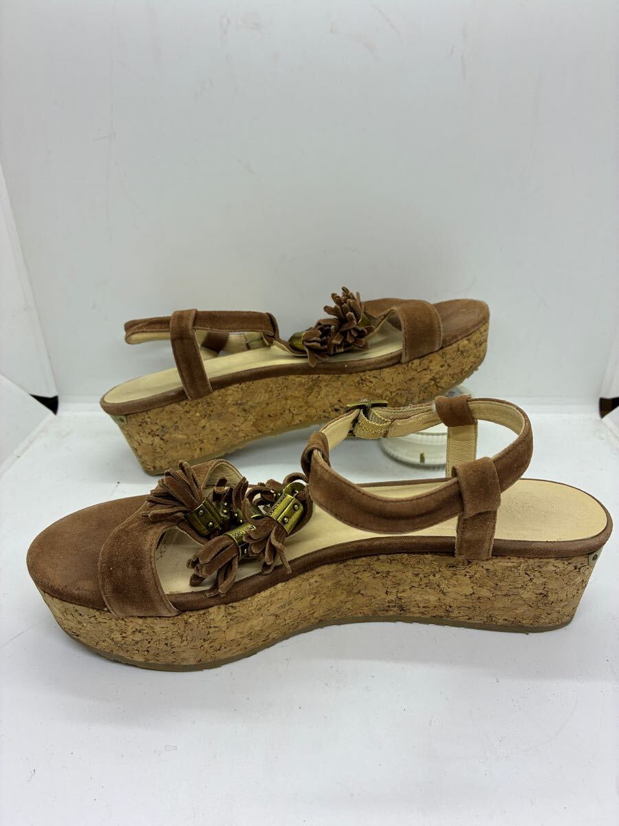JIMMY CHOO ジミーチュウ　 サンダル ストラップ　ウェッジ　37