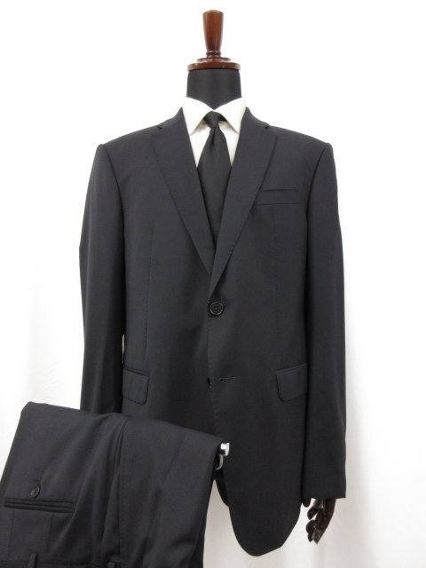 未使用品 【エンポリオアルマーニ EMPORIO ARMANI】 M LINE 2ボタン 紺無地 スーツ (メンズ) 54 濃紺 ネイビー W1VMEB 01504 ◯27EMP258