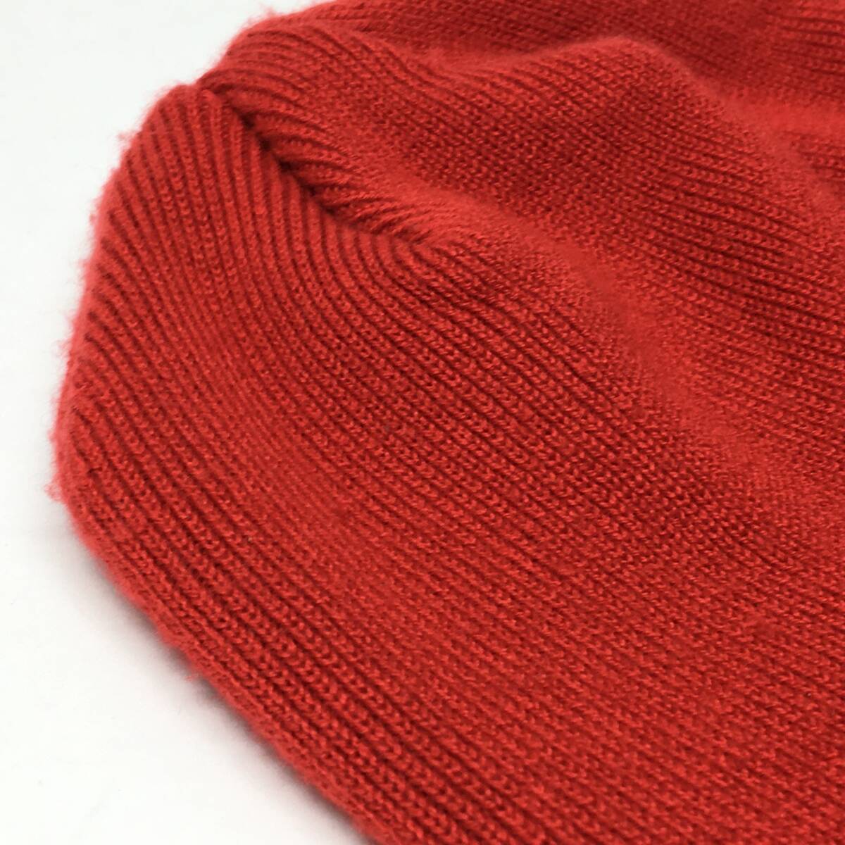 tu145 A BATHING APE アベイシングエイプ STA LOGO Beanie knit cap Red a bathing ape star レッド ニット帽 ※中古