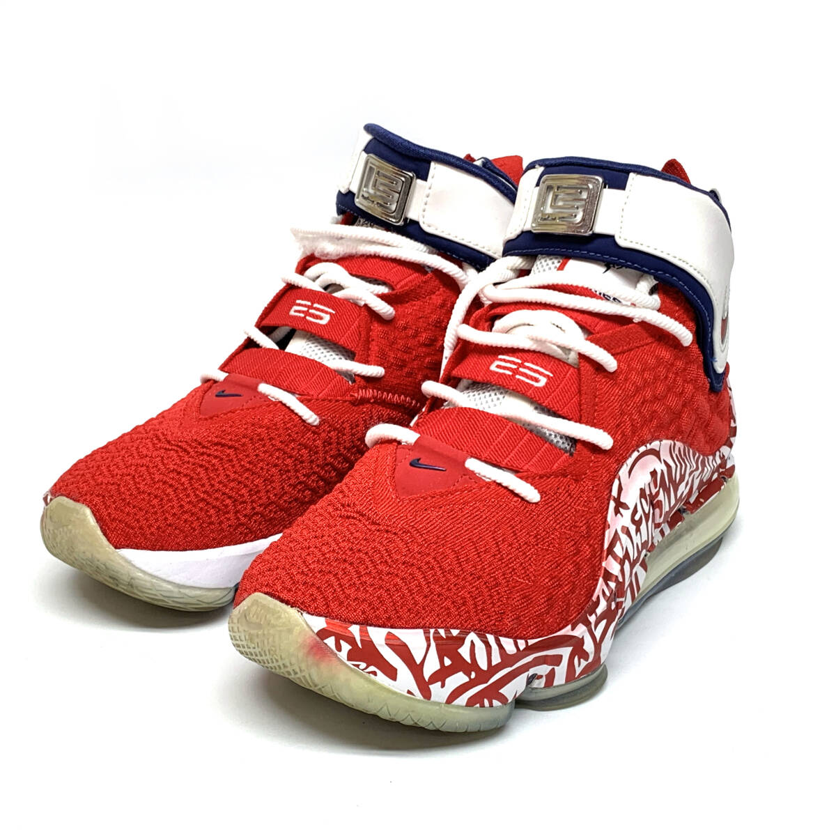 LEBRON 17 FP "GRAFFITI FIRE RED" CT6047-600 (ユニバーシティレッド/ユニバーシティレッド/ホワイト)