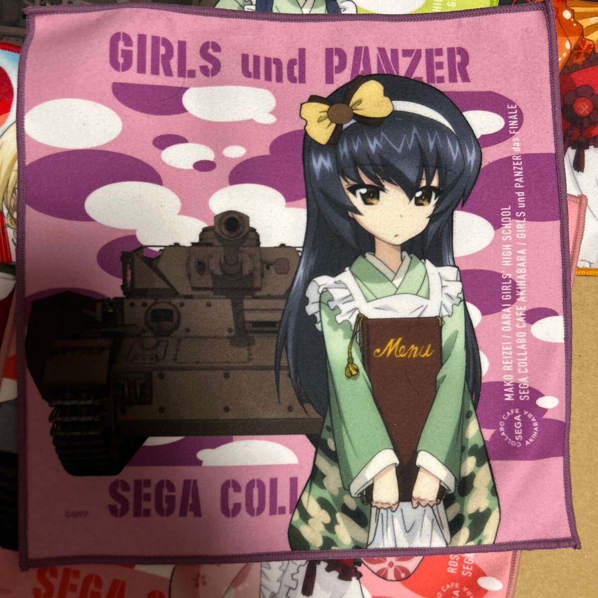 ガールズ&パンツァー マイクロファイバータオル コラボカフェ 7枚_画像3