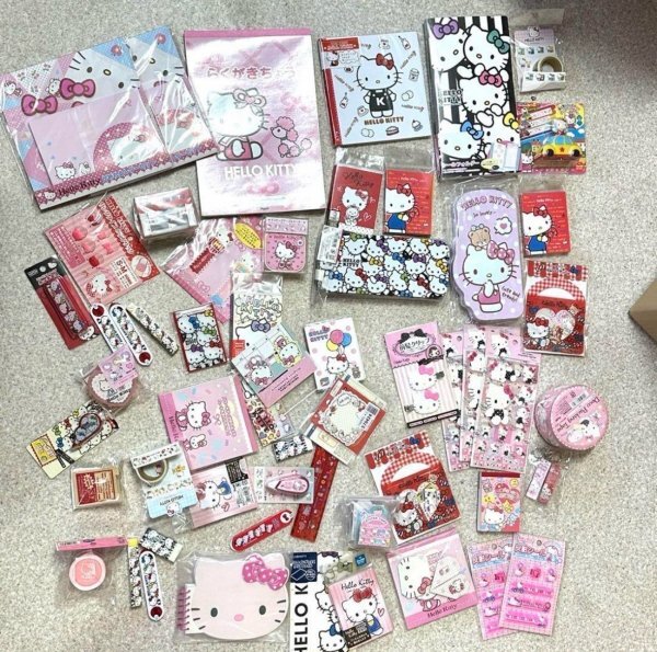 【希少】サンリオレトロ/メモ帳/文房具/キティ/Hello Kitty/まとめ売り/SANRIO/當時物