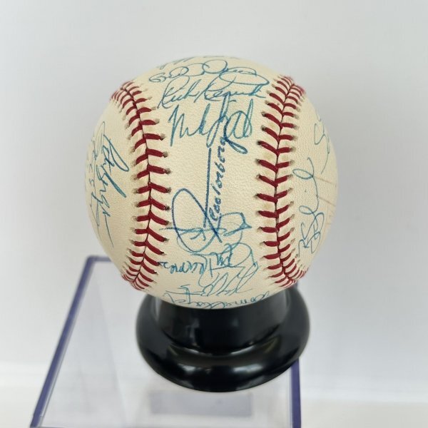 【直筆】モントリオールエクスポズ/Montreal Expos/現(xiàn)ワシントンナショナルズ/2001年/直筆サイン入り/野球ボール/証明書付き/ケース/T-634