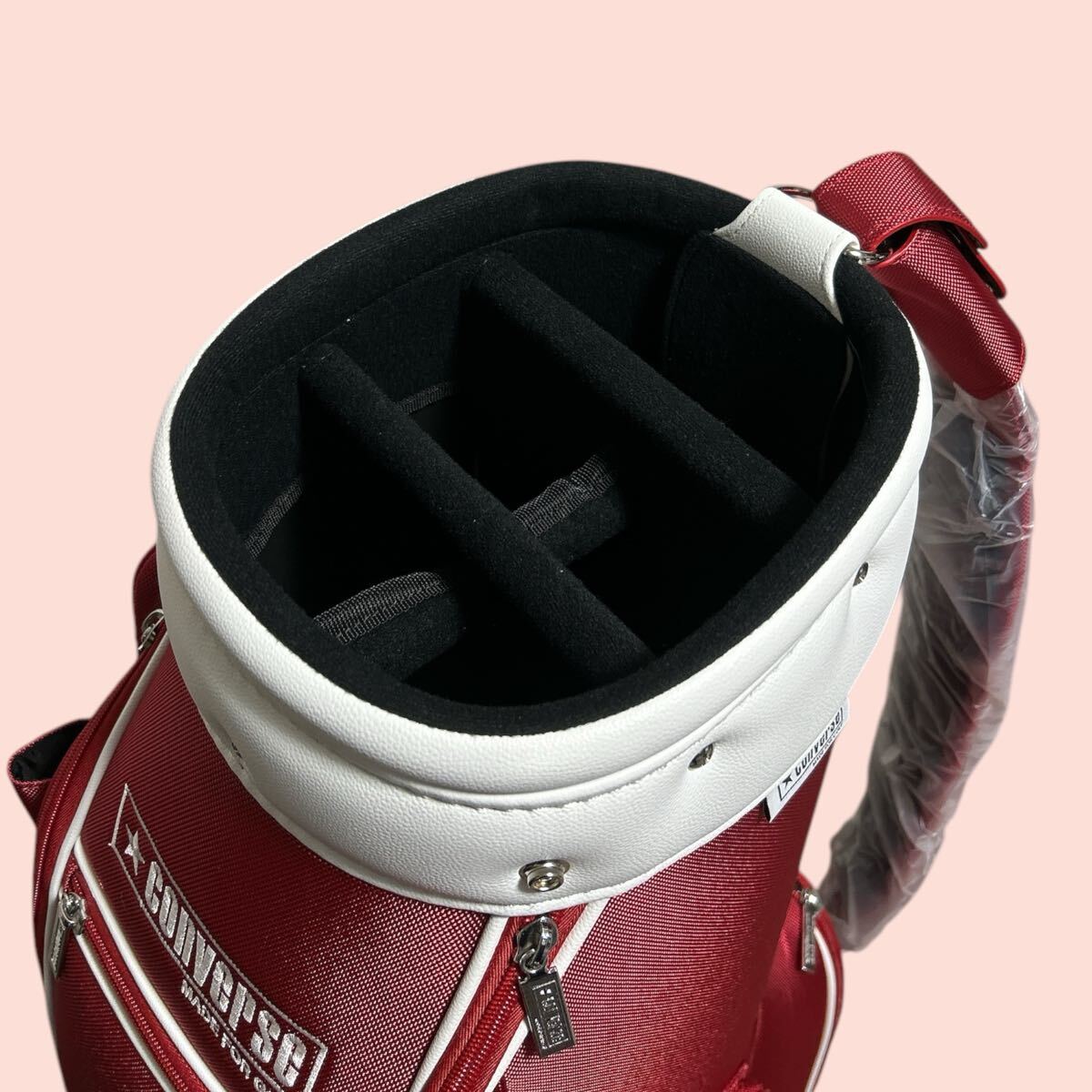 新品未使用!コンバースCONVERSEキャディバッグ レッド定価33,000円 新品未使用 コンバースCONVERSEキャディバッグ レッド定価33 000