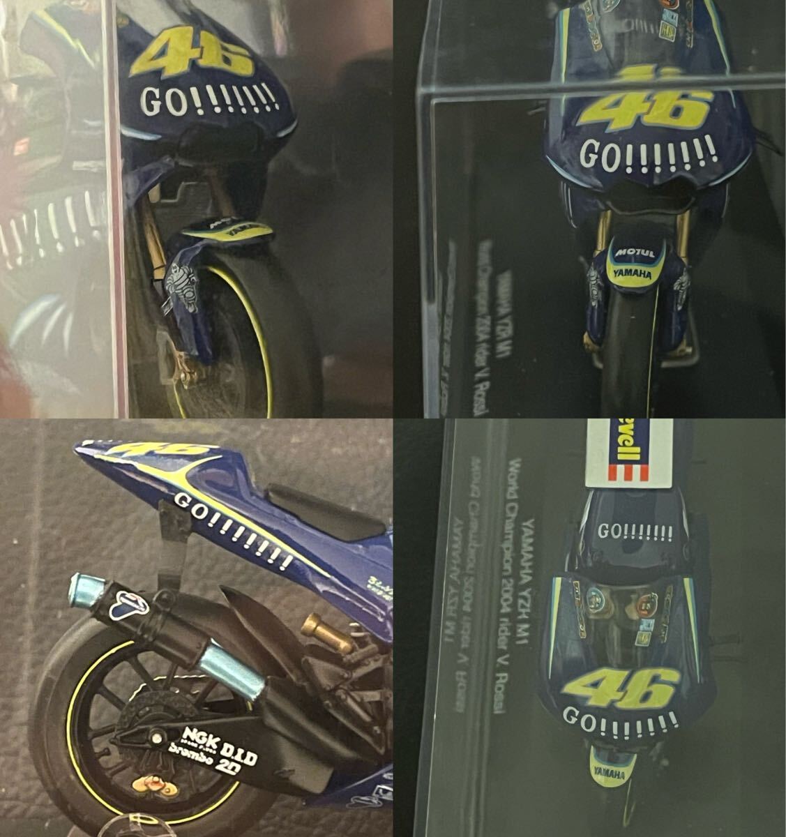Revell 1:22 1/22 YAMAHA YZR M1 World Champion 2004 Valentino Rossi バレンティーノ?ロッシ バイク レベル 完成品 1/24より少し大きい