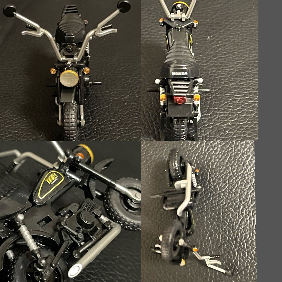 1/24スケール ホンダ モンキー カスタムマフラー HONDA MONKEY 1990 ミニカーオートバイ 原付き バイク 検索 GORILLA オートバイ ゴリラ　
