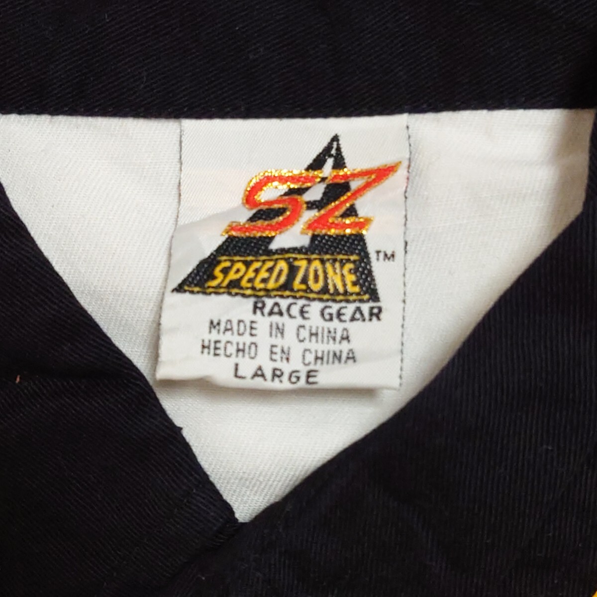 USA古著 SZ RACE GEAR レーシングシャツ ワークシャツ 半袖シャツ