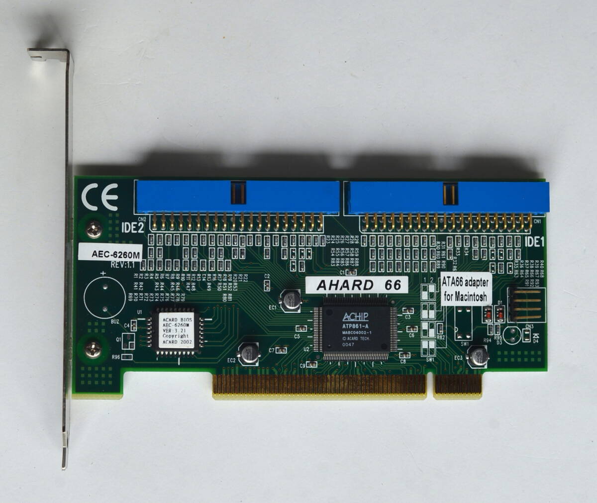 稀少 ACARD 　AEC-6260M PCI ULTRA ATA66 IDEx2 AHARD66 ATA66 adapter for Macintosh 