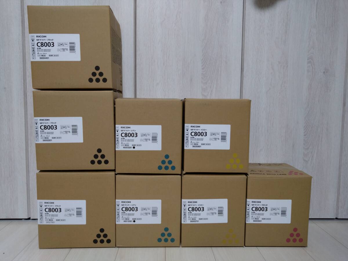 RICOH リコー トナー C8003 6本 楽天市場】リコー RICOH MP Pトナー C8003 【純正】 トナー 4色