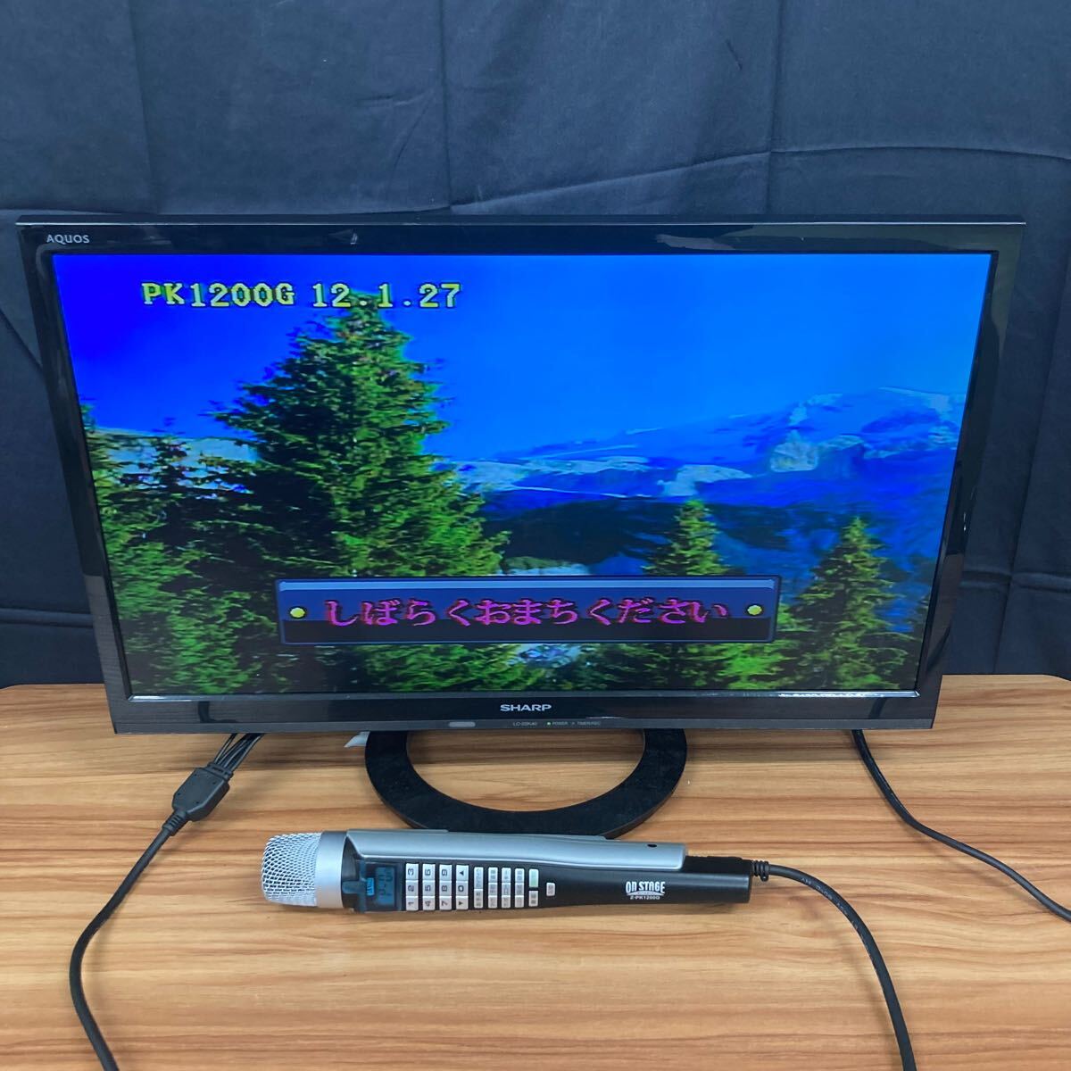 M【売り切り】ON STAGE オンステージ 家庭用カラオケ Z-PK1200G ショルダーバッグ付屬 動(dòng)作確認(rèn)済み 音出し確認(rèn)済み カラオケ機(jī)器