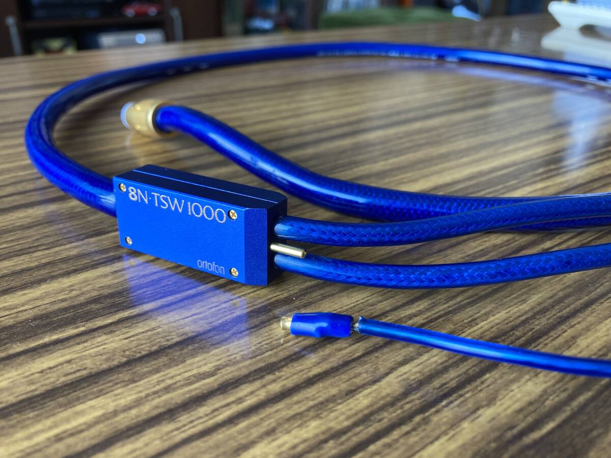 ortofon/オルトフォン/フォノケーブル/8N-TSW1000/約1.2m/RCA-5PIN/トーンアームケーブル/動(dòng)作品/現(xiàn)狀品