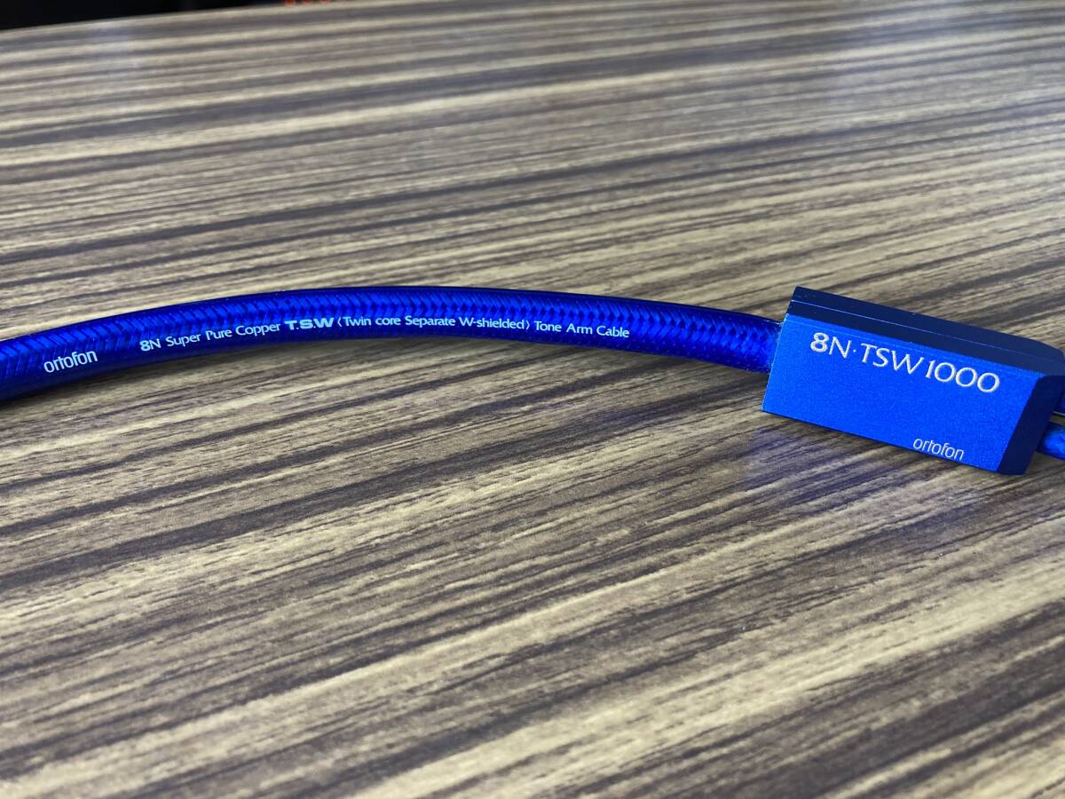 ortofon/オルトフォン/フォノケーブル/8N-TSW1000/約1.2m/RCA-5PIN/トーンアームケーブル/動(dòng)作品/現(xiàn)狀品