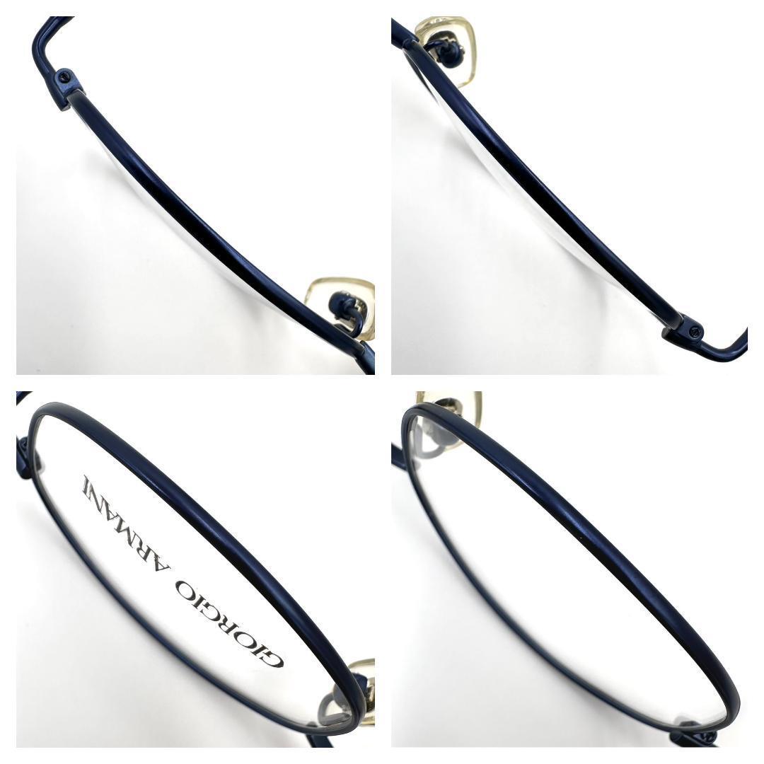 Giorgio Armani ジョルジオアルマーニ メガネ 度なし ブルー系